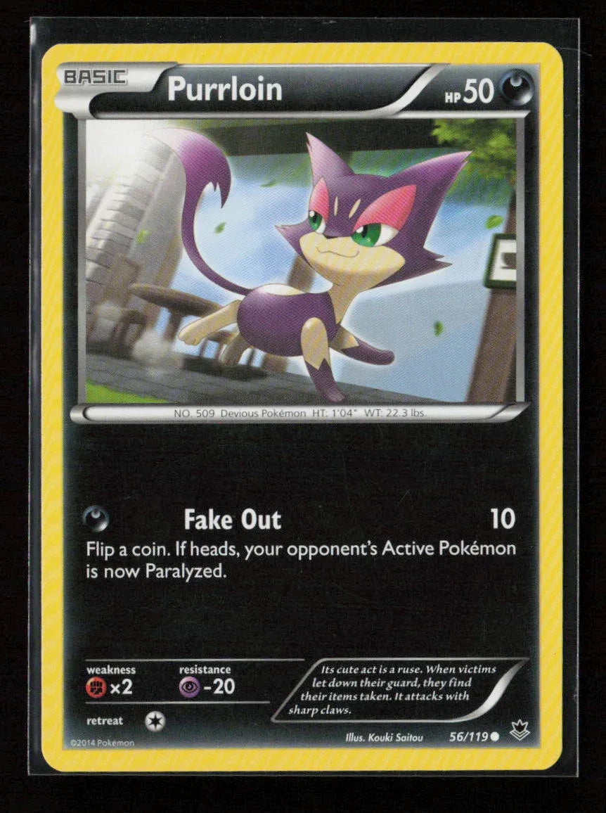 Purrloin Common XY - Phantom Forces 56/119 LP - Kang's Collectibles