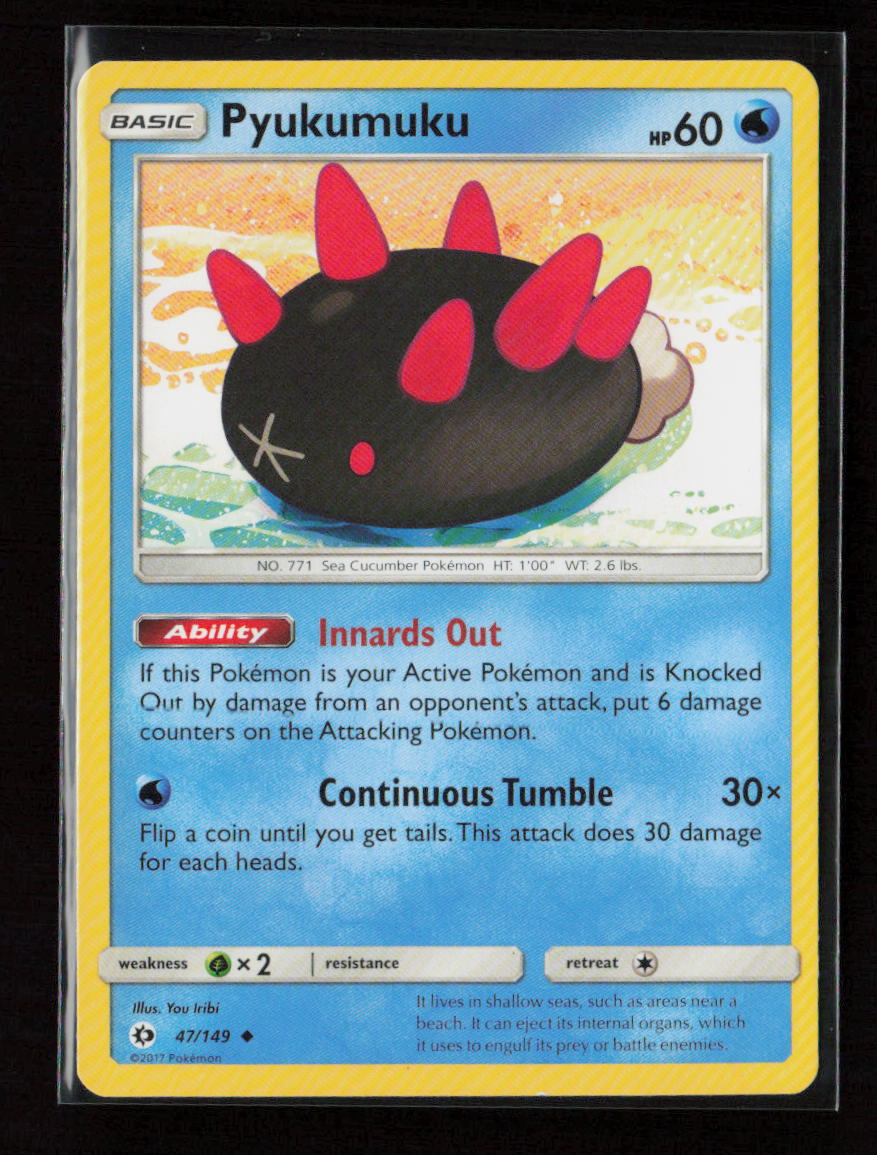 Pyukumuku Uncommon SM Base Set 47/149 LP