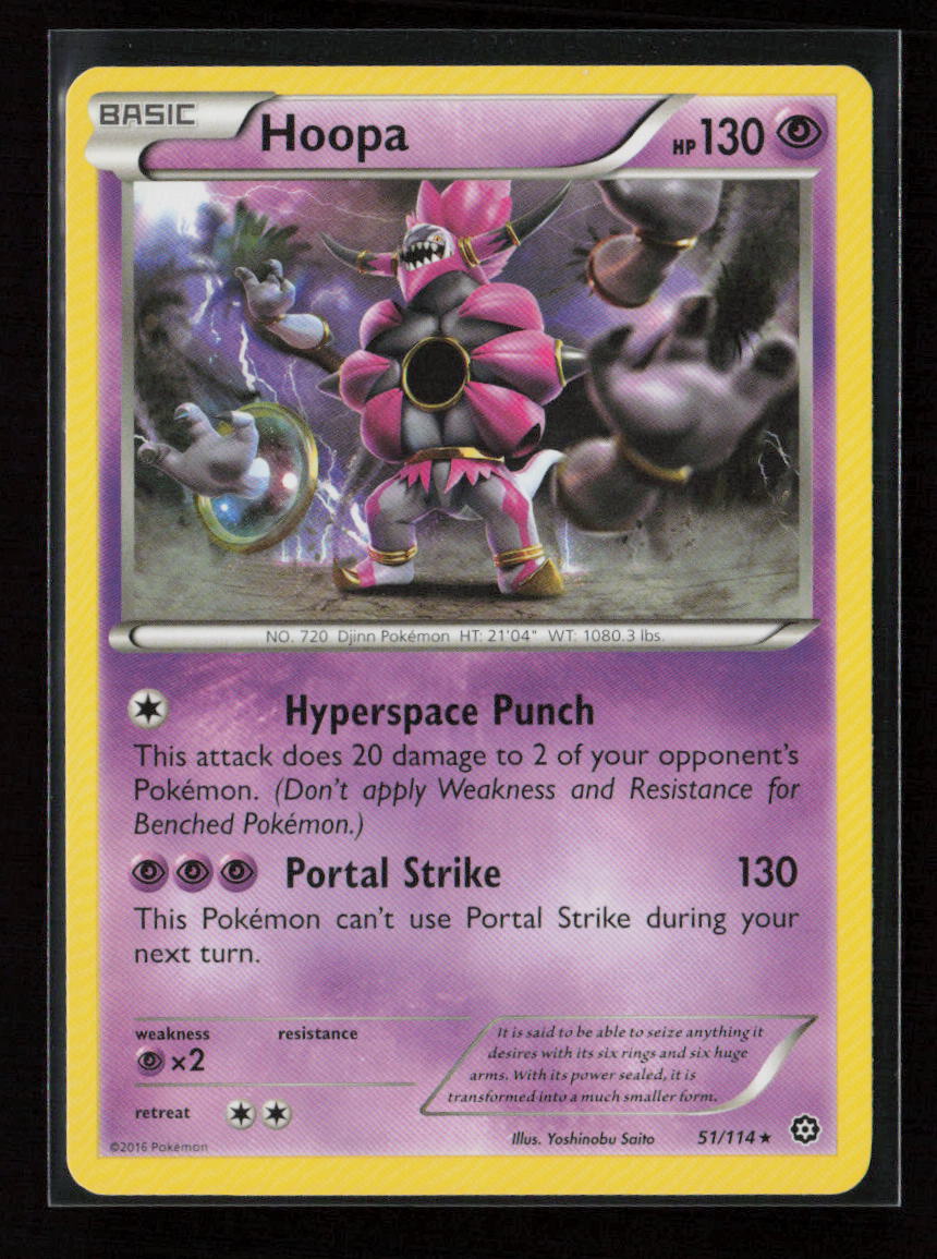 Hoopa Rare XY - Steam Siege 51/114 NM