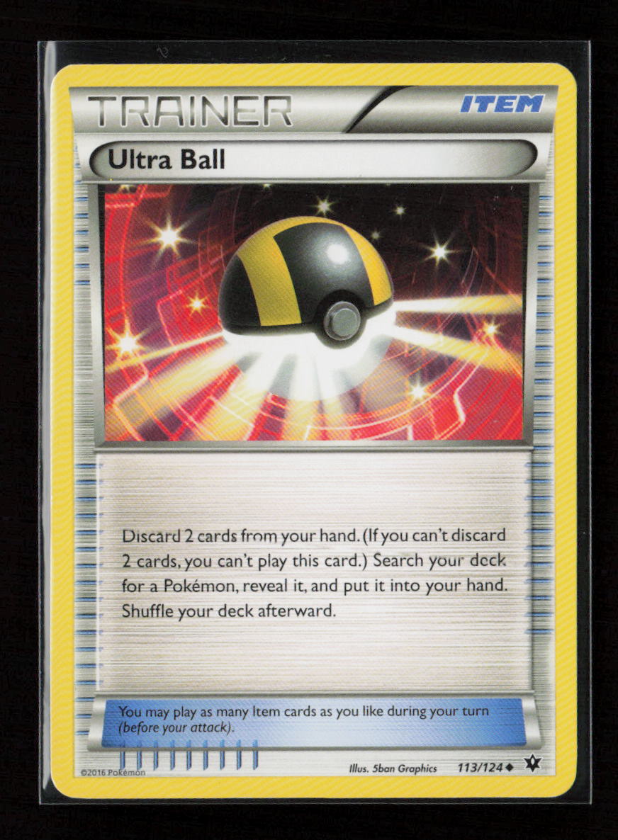 Ultra Ball Uncommon XY - Fates Collide 113/124 LP