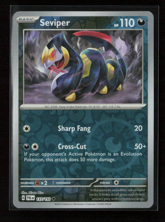 Seviper Uncommon SV02: Paldea Evolved 137/193 NM - Kang's Collectibles