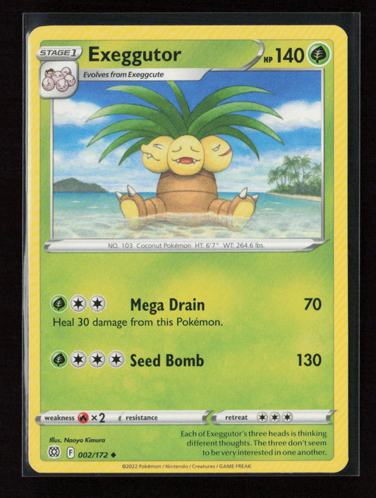 Exeggutor Uncommon SWSH09: Brilliant Stars 002/172 LP