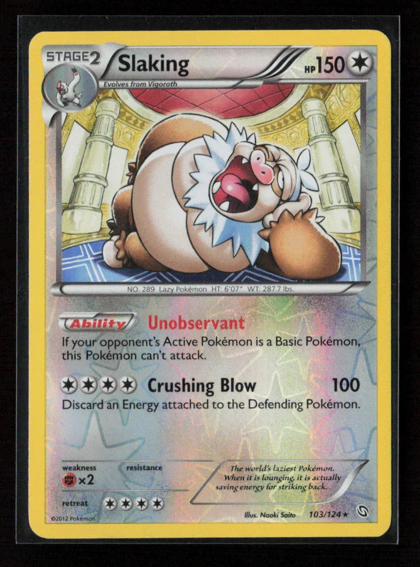 Slaking Holo Rare Dragons Exalted 103/124 NM - Kang's Collectibles