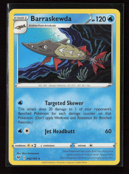 Barraskewda Rare SWSH04: Vivid Voltage 042/185 LP