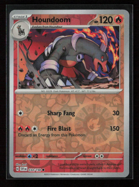 Houndoom - Common SV01: Scarlet & Violet Base Set 034/198 NM - Kang's Collectibles