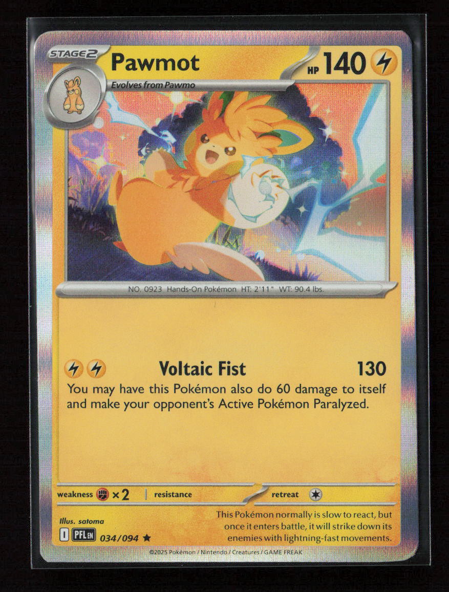 Pawmot Rare ME02: Phantasmal Flames 034/094 NM