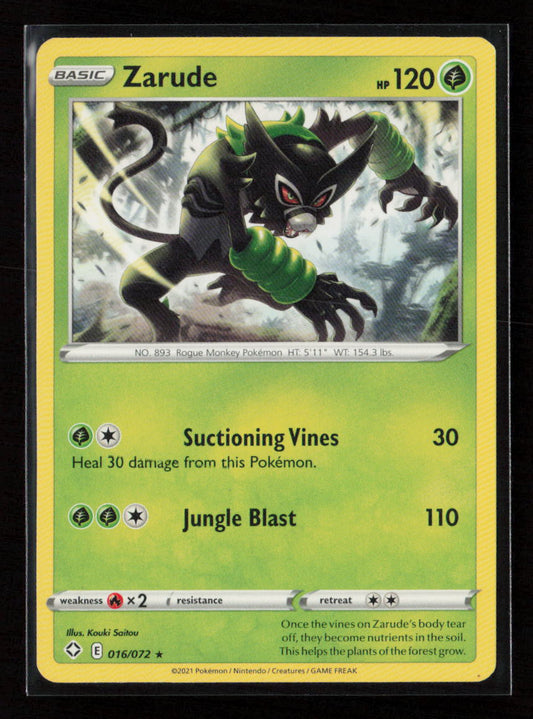 Zarude Rare Shining Fates 016/072 LP