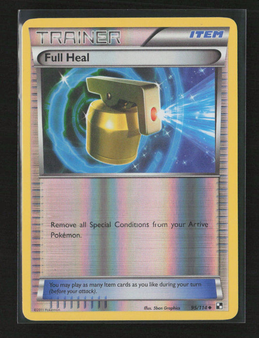 Full Heal Uncommon Black and White 95/114 NM