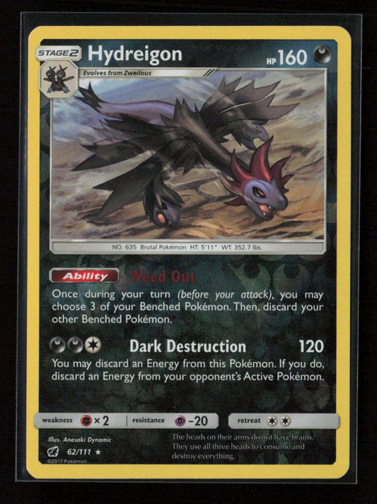 Hydreigon Rare SM - Crimson Invasion 62/111 LP