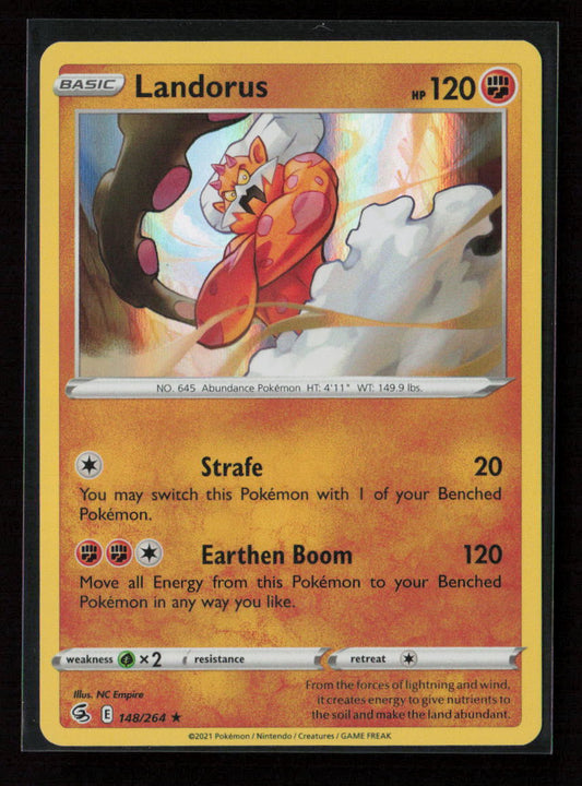 Landorus Holo Rare SWSH08: Fusion Strike 148/264 NM