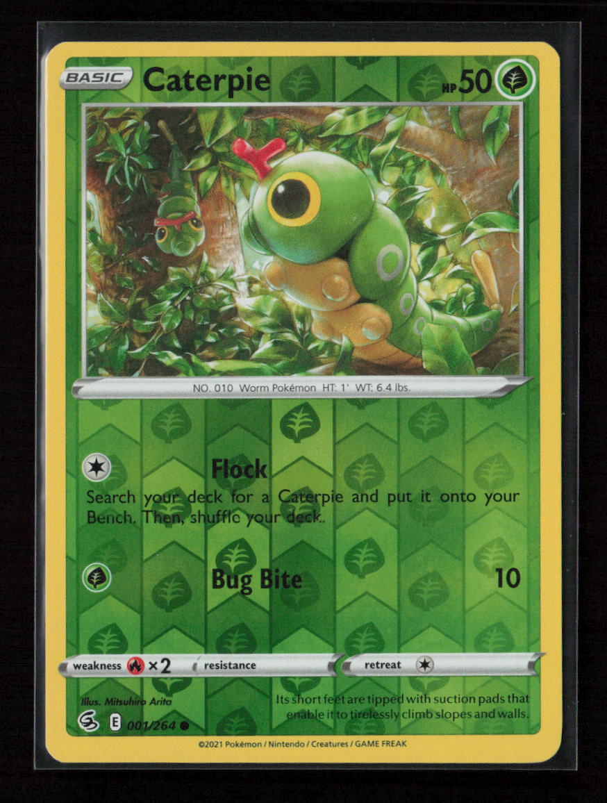 Caterpie Common SWSH08: Fusion Strike 001/264 NM