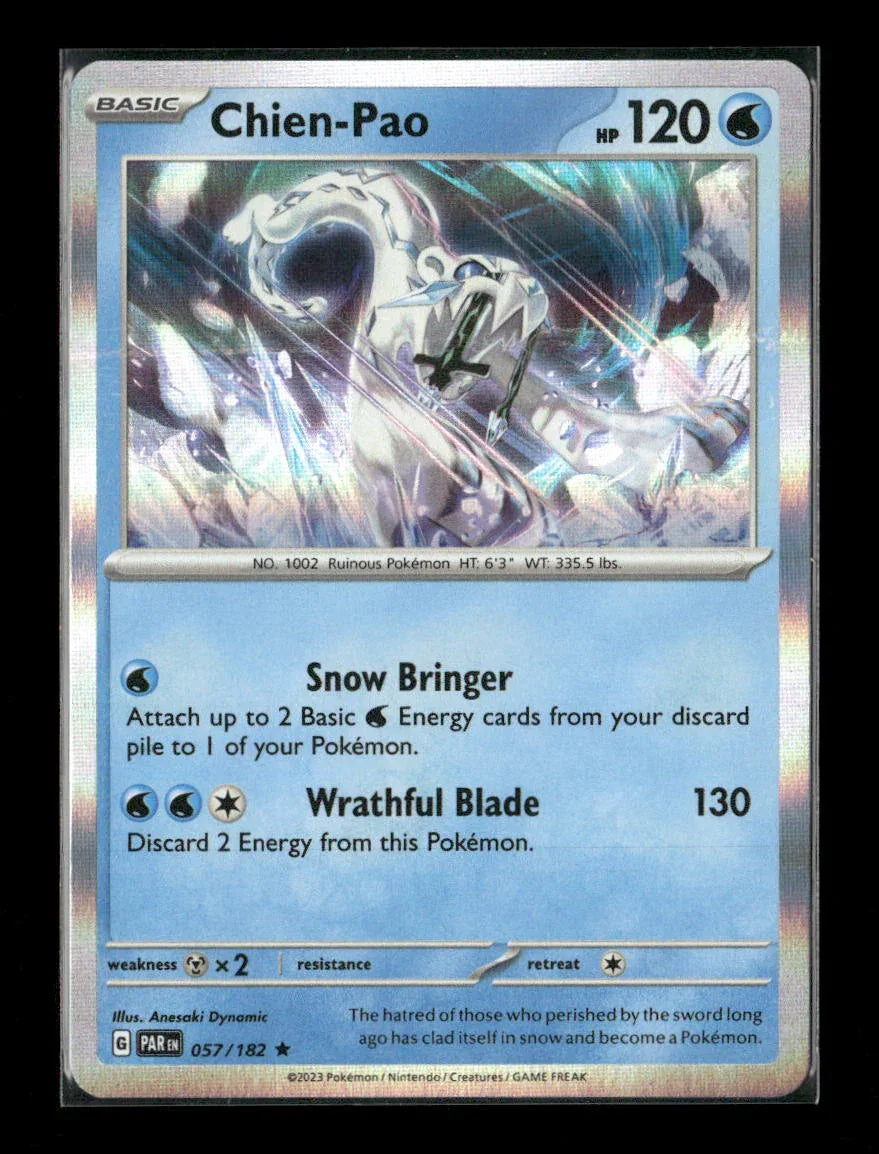 Chien-Pao Rare SV04: Paradox Rift 057/182 LP - Kang's Collectibles