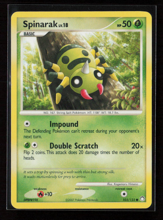 Spinarak Common Mysterious Treasures 103/123 LP
