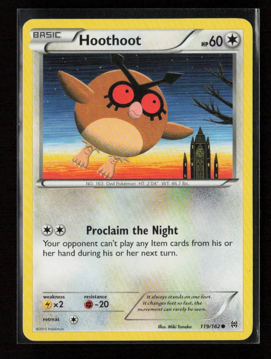 Hoothoot Common XY - BREAKthrough 119/162 NM - Kang's Collectibles