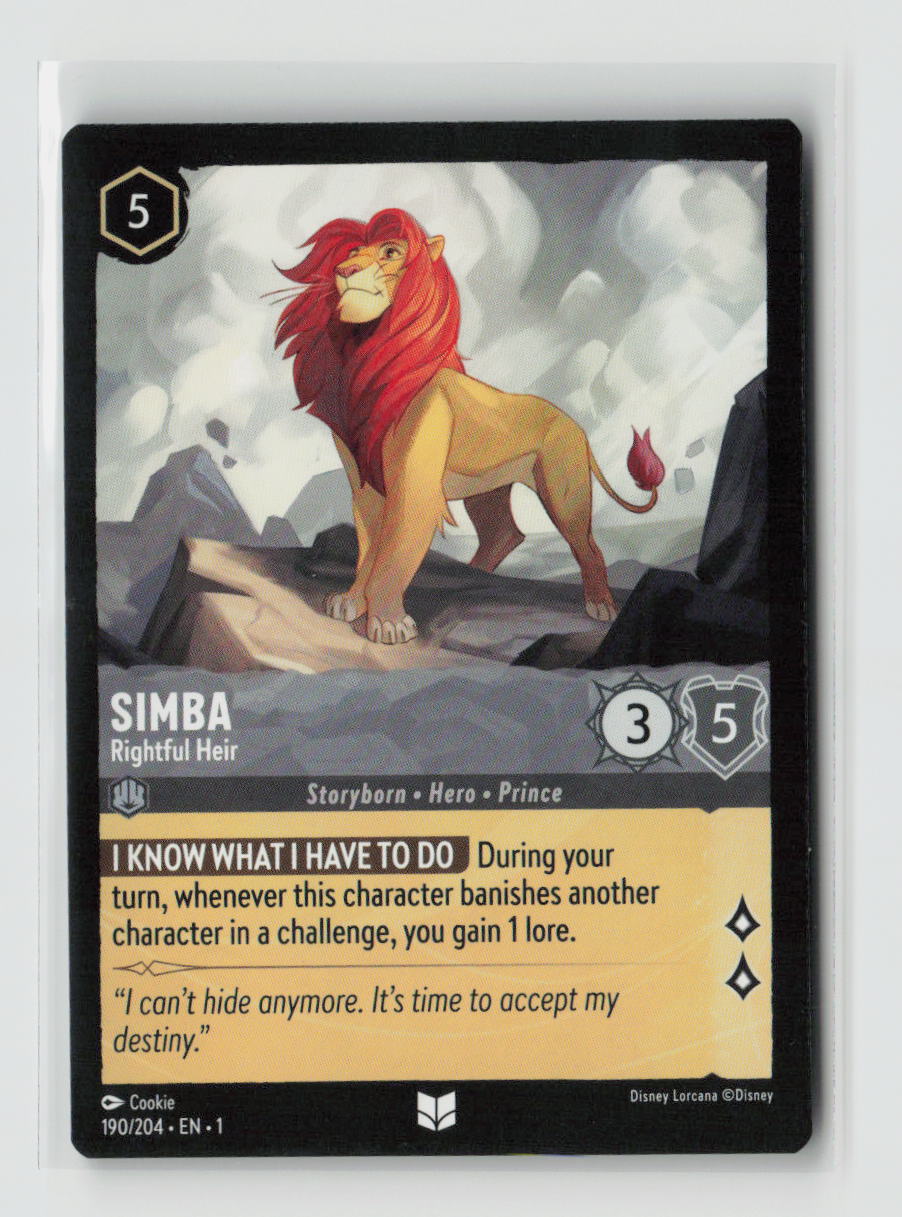 Simba - Rightful Heir Uncommon The First Chapter 190/204 NM