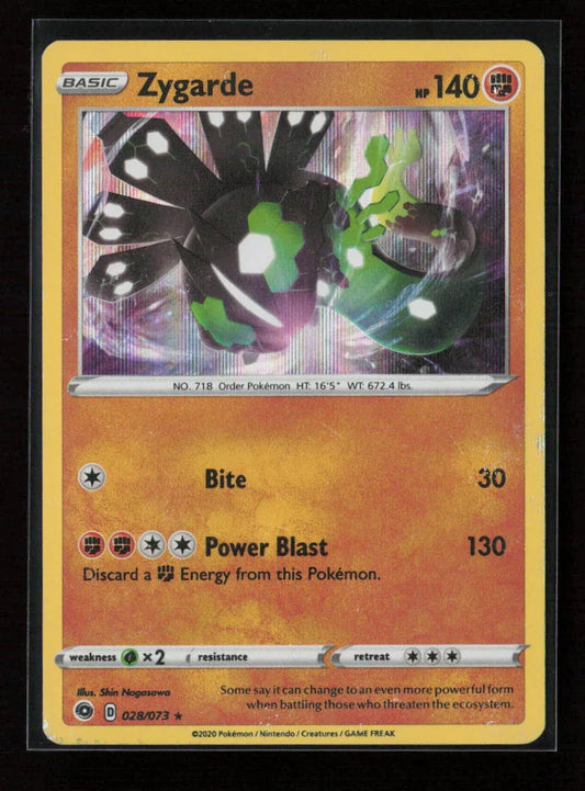 Zygarde Holo Rare Champion's Path 28/73 NM - Kang's Collectibles