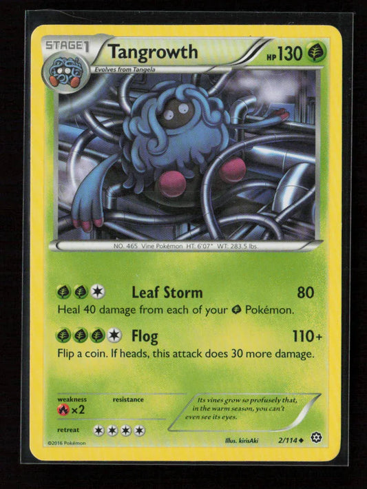 Tangrowth Uncommon XY - Steam Siege 2/114 NM - Kang's Collectibles
