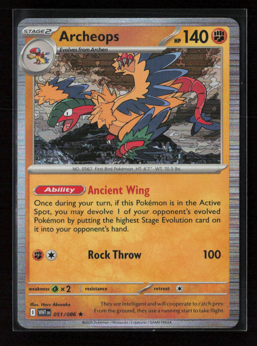 Archeops Rare SV: White Flare 051/086 NM