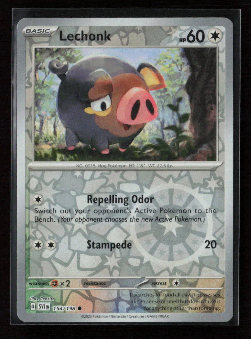 Lechonk - Common SV01: Scarlet & Violet Base Set 154/198 NM - Kang's Collectibles