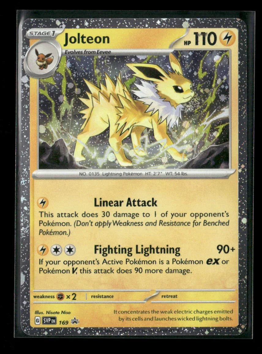 Jolteon - (Cosmos Holo) Rare SV: Scarlet & Violet Promo Cards 169 NM - Kang's Collectibles