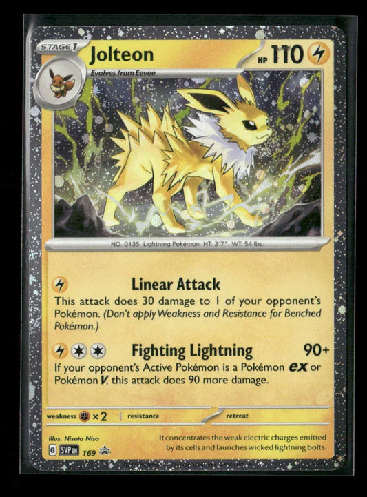 Jolteon - (Cosmos Holo) Rare SV: Scarlet & Violet Promo Cards 169 NM - Kang's Collectibles