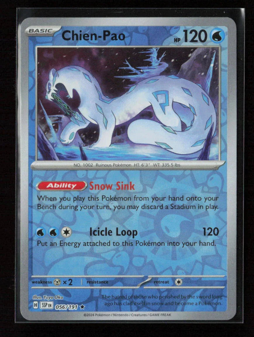 Chien-Pao Rare SV08: Surging Sparks 056/191 NM - Kang's Collectibles