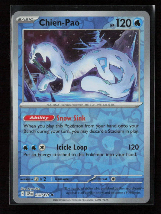 Chien-Pao Rare SV08: Surging Sparks 056/191 NM - Kang's Collectibles