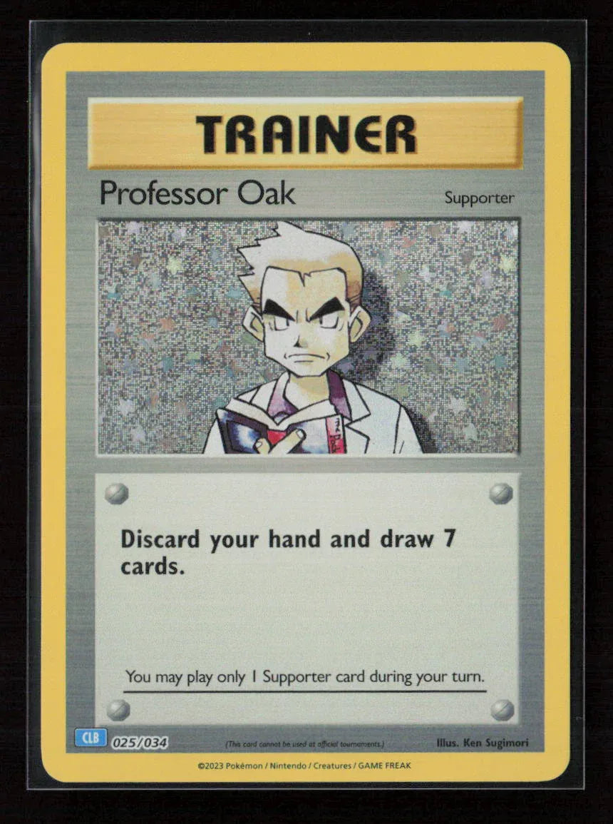 Professor Oak (CLB) Classic Collection Trading Card Game Classic 025/034 NM - Kang's Collectibles