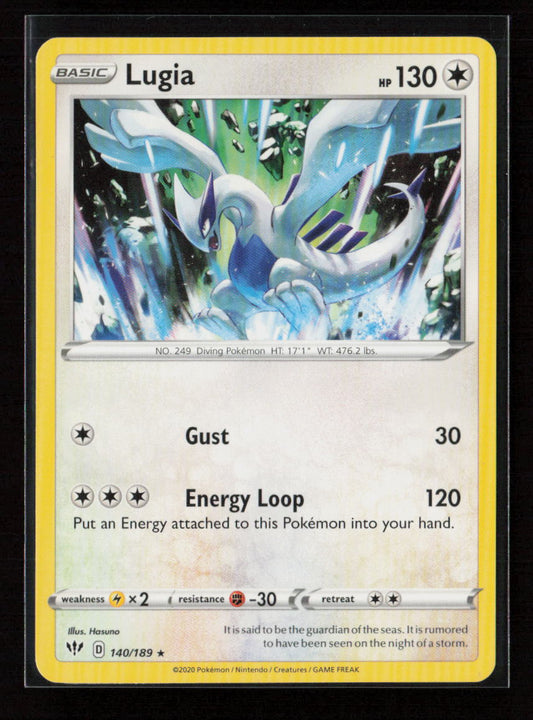 Lugia Rare SWSH03: Darkness Ablaze 140/189 LP