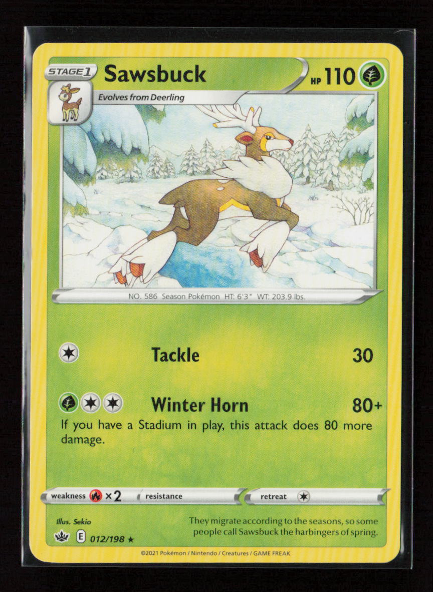 Sawsbuck Rare SWSH06: Chilling Reign 012/198 LP