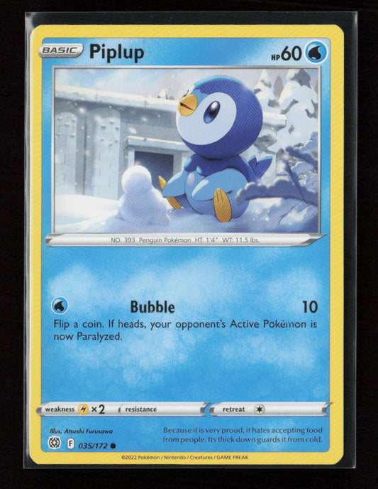 Piplup Common SWSH09: Brilliant Stars 035/172 LP