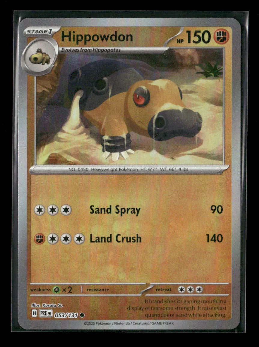 Hippowdon (Poke Ball Pattern) Common SV: Prismatic Evolutions 053/131 NM - Kang's Collectibles