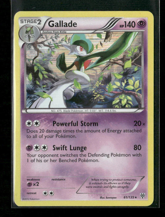 Gallade Holo Rare Plasma Storm 61/135 LP - Kang's Collectibles