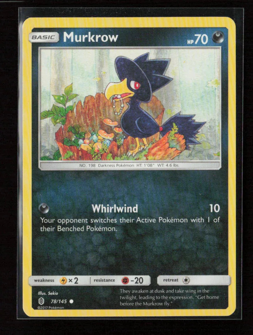 Murkrow Common SM - Guardians Rising 78/145 LP - Kang's Collectibles