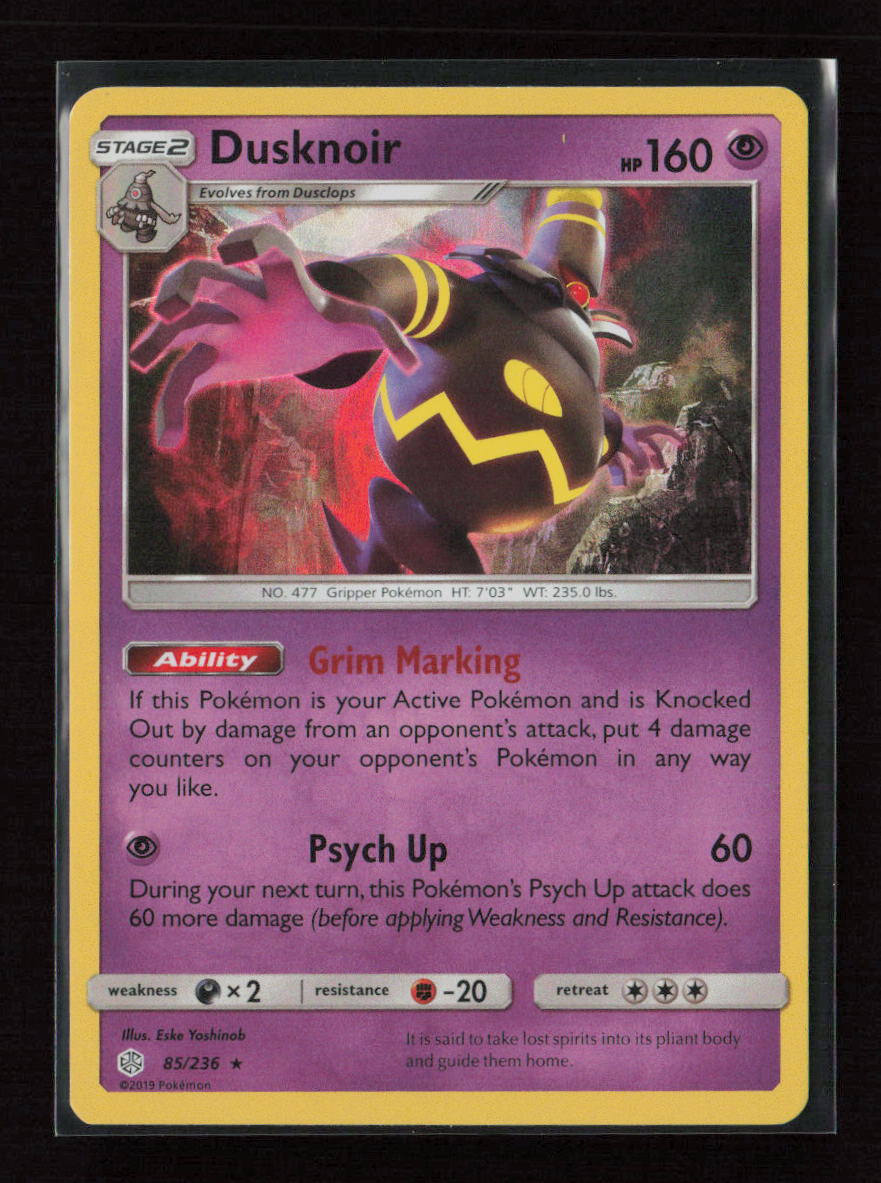 Dusknoir Holo Rare SM - Cosmic Eclipse 85/236 NM