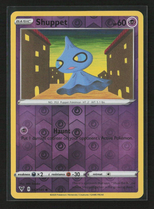Shuppet Common SWSH04: Vivid Voltage 067/185 NM - Kang's Collectibles