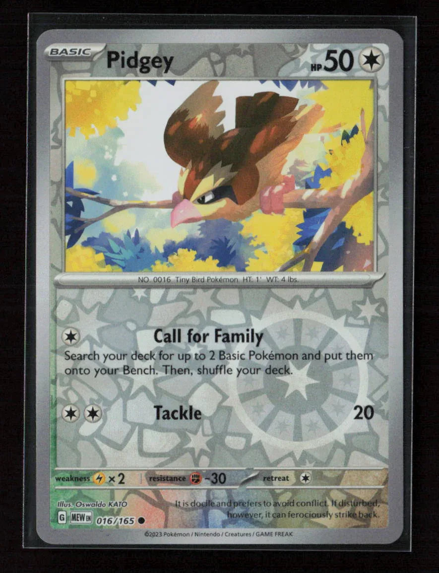 Pidgey Common SV: Scarlet & Violet 151 016/165 NM - Kang's Collectibles