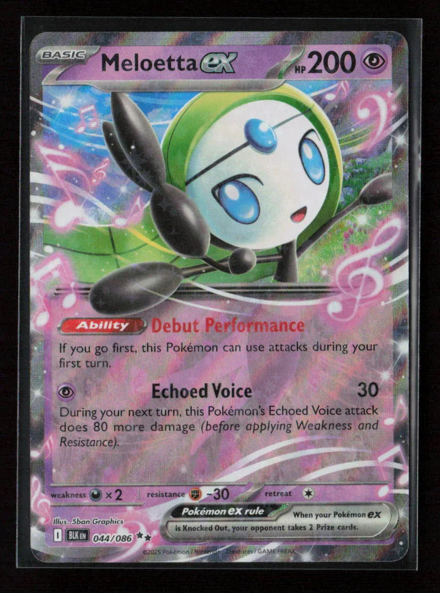 Meloetta ex Double Rare SV: Black Bolt 044/086 NM - Kang's Collectibles