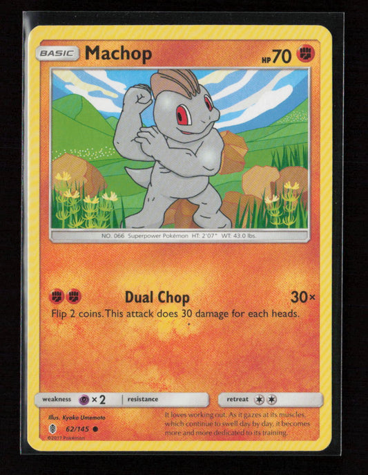 Machop (62) Common SM - Guardians Rising 62/145 LP