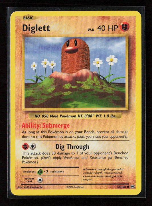 Diglett Common XY - Evolutions 55/108 LP