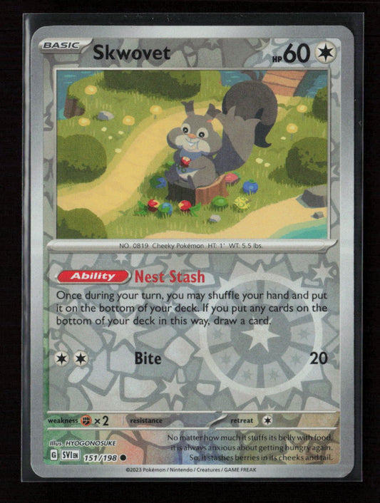 Skwovet - Common SV01: Scarlet & Violet Base Set 151/198 NM