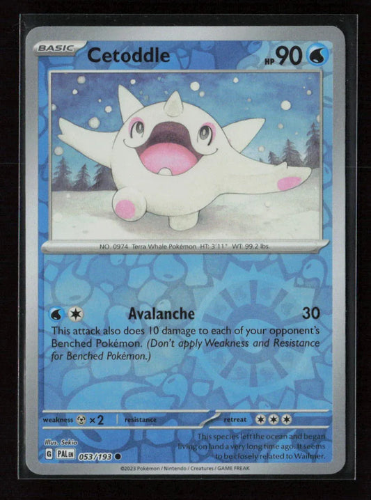 Cetoddle - Common SV02: Paldea Evolved 053/193 NM