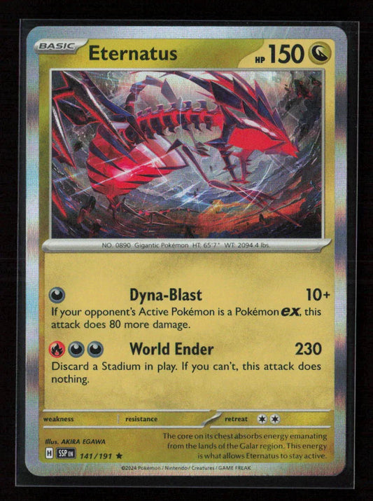 Eternatus Rare SV08: Surging Sparks 141/191 NM - Kang's Collectibles
