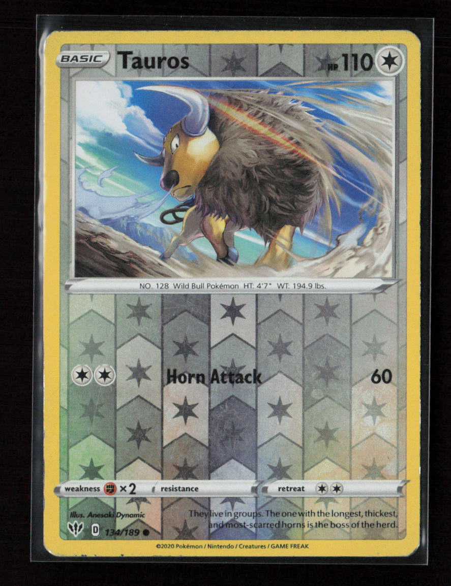 Tauros Common SWSH03: Darkness Ablaze 134/189 LP