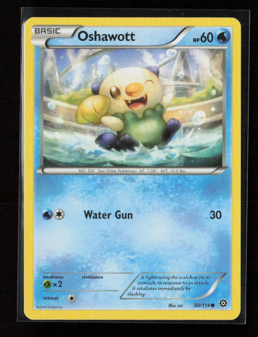 Oshawott Common XY - Steam Siege 30/114 LP - Kang's Collectibles