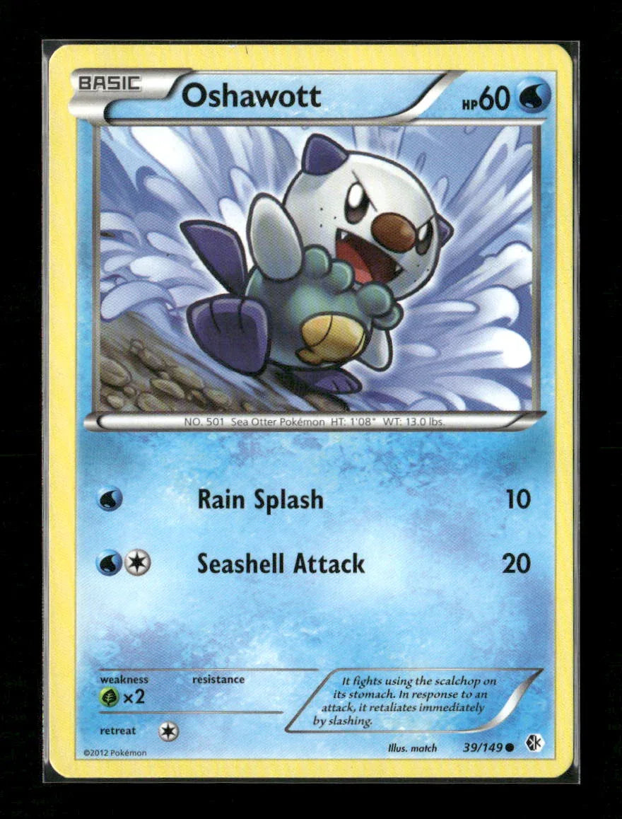 Oshawott Common Boundaries Crossed 39/149 LP - Kang's Collectibles