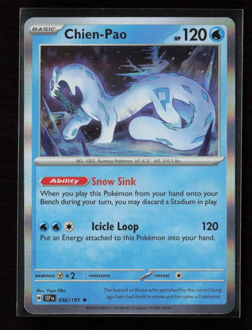 Chien-Pao Rare SV08: Surging Sparks 056/191 NM - Kang's Collectibles