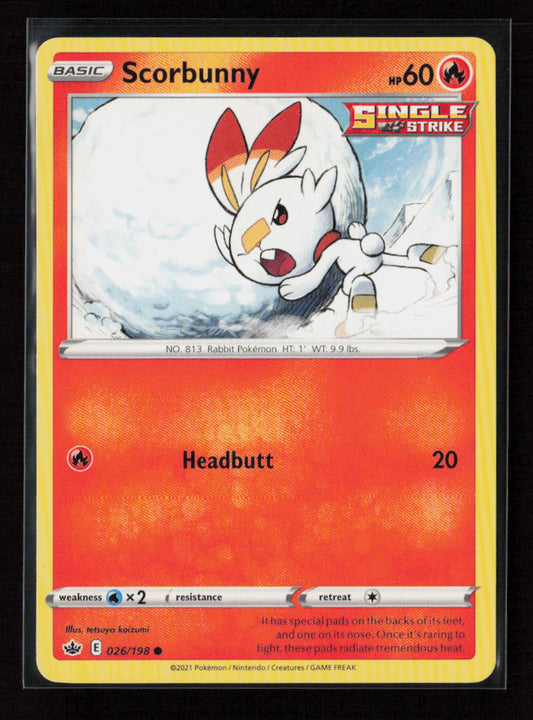 Scorbunny Common SWSH06: Chilling Reign 026/198 LP