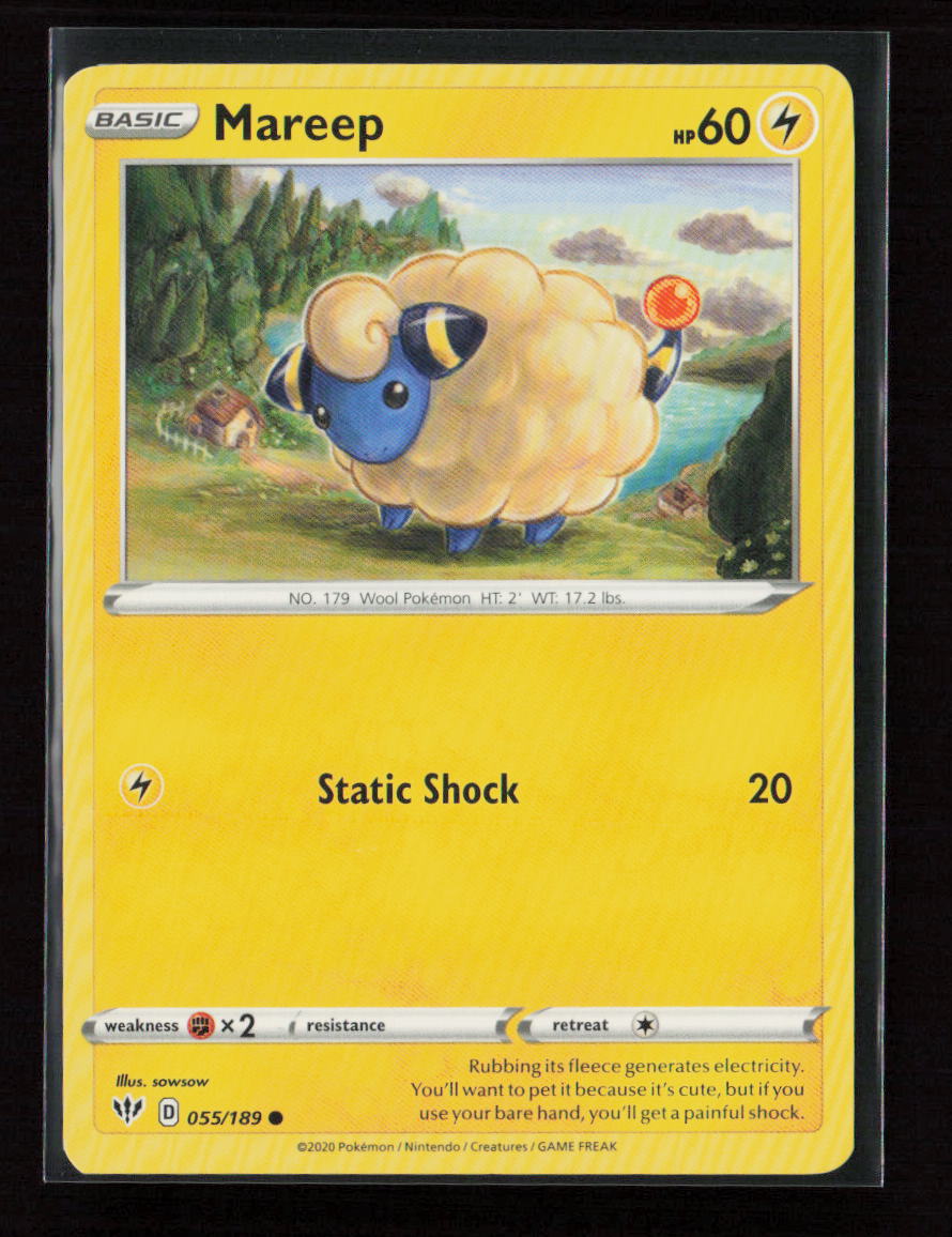 Mareep Common SWSH03: Darkness Ablaze 055/189 LP