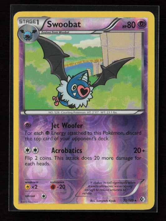 Swoobat Rare Boundaries Crossed 71/149 LP - Kang's Collectibles
